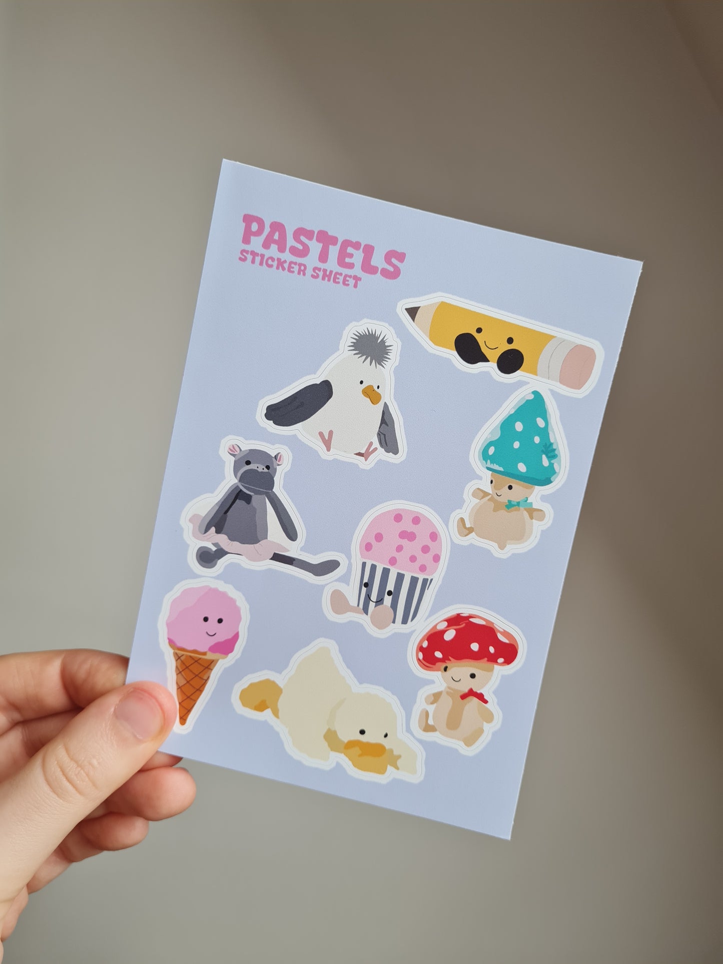 Jellycat inspired sticker