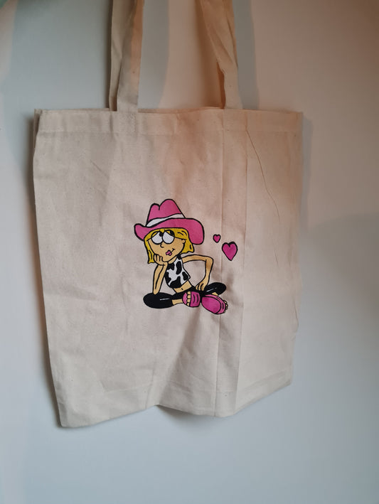 Cowboy lizzie tote