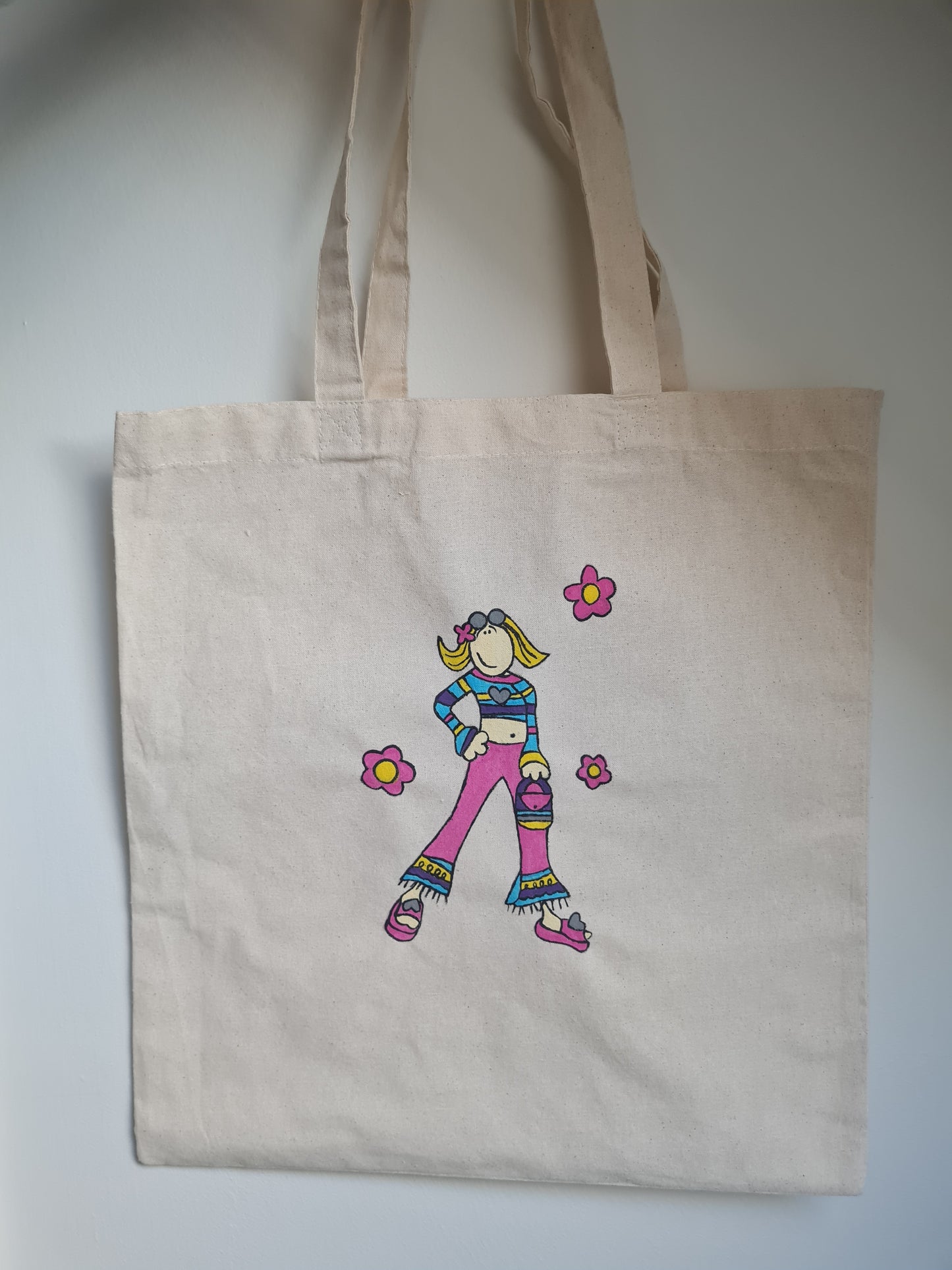 groovy chick tote bag