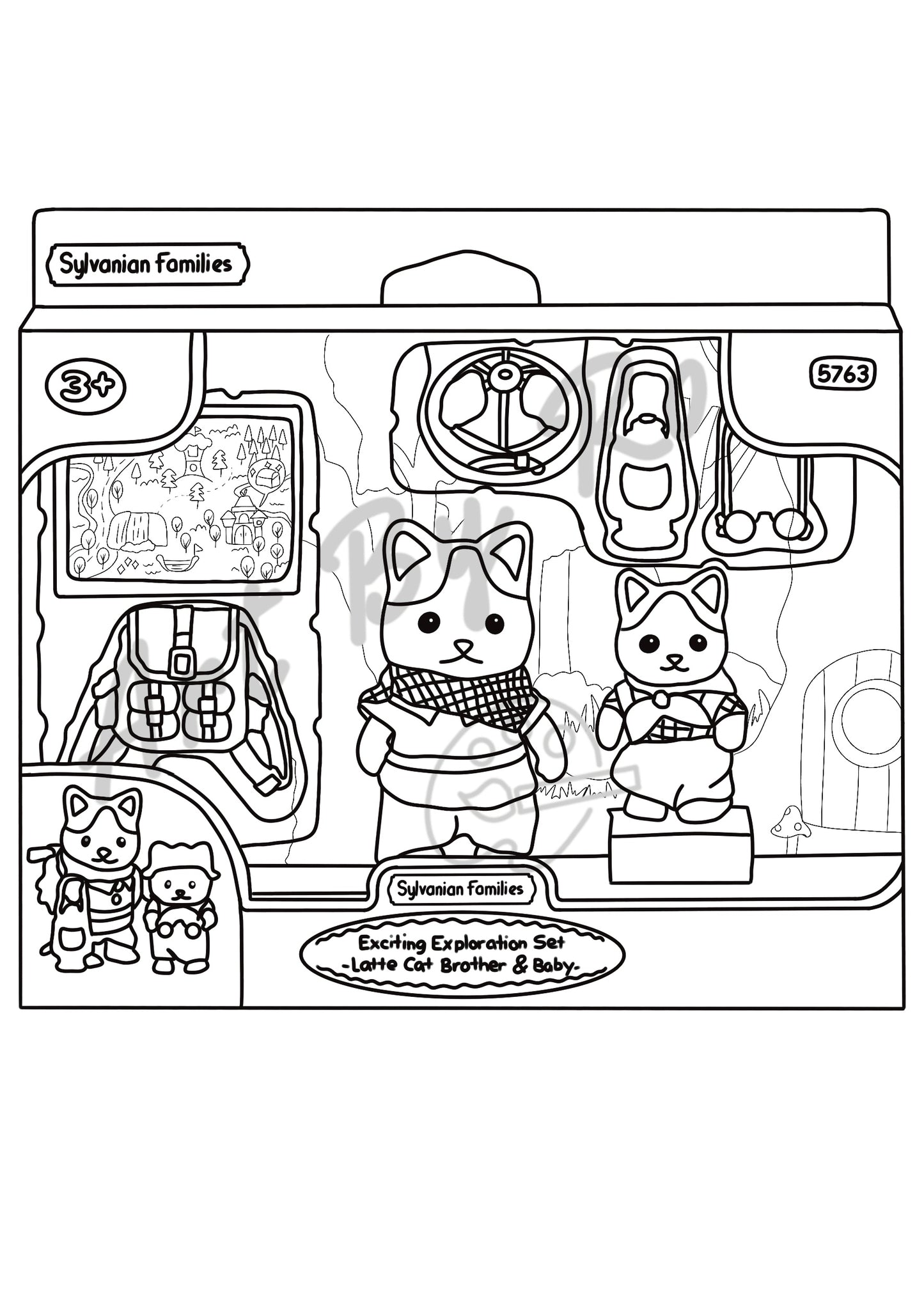 DIGITAL Sylvanian Families colouring book **non refundable