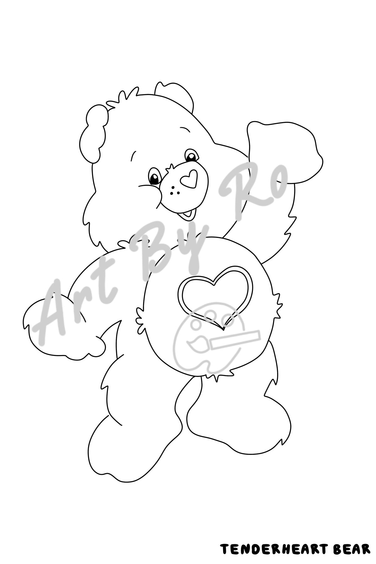 DIGITAL Care bears colouring book **non refundable