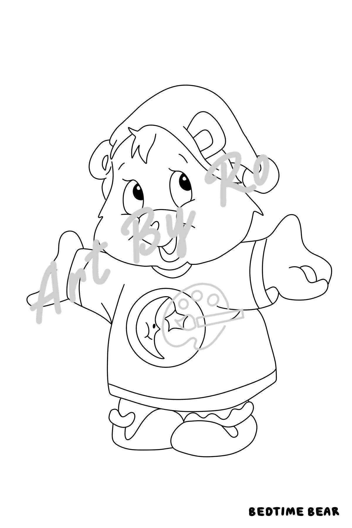 DIGITAL Care bears colouring book **non refundable