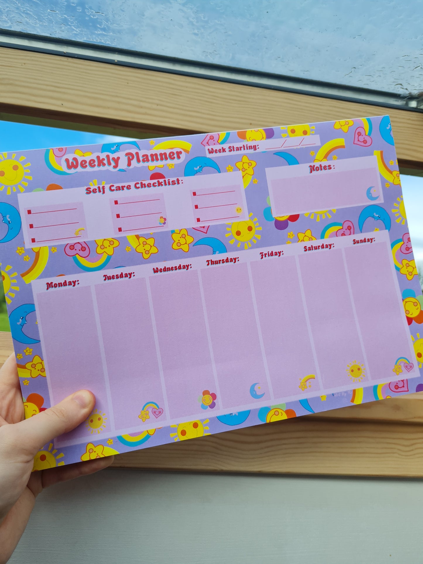 Care Bears weekly planner