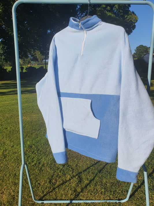 Colourblock Blue Fleece (M)